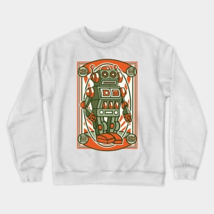 vintage robot Crewneck Sweatshirt